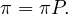 π = πP.
