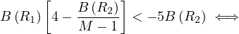       [    B-(R2-)]
B (R1) 4 - M - 1  < - 5B (R2 ) ⇐ ⇒
