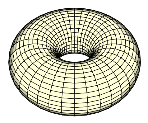 A torus of revolution.